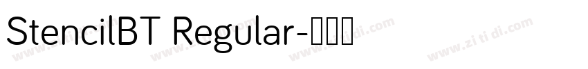 StencilBT Regular字体转换
